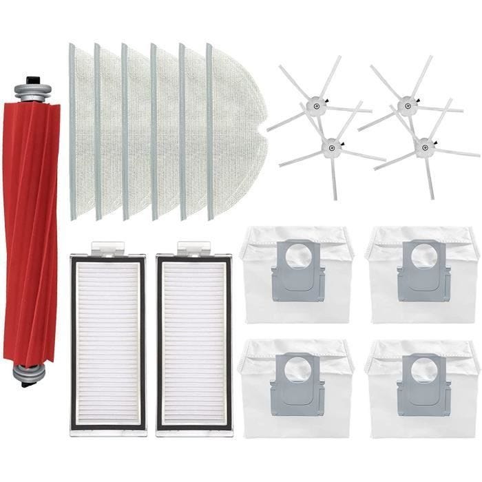 Accessoires pour aspirateur robot Roborock Q7 Max (lot de 17 pièces).
