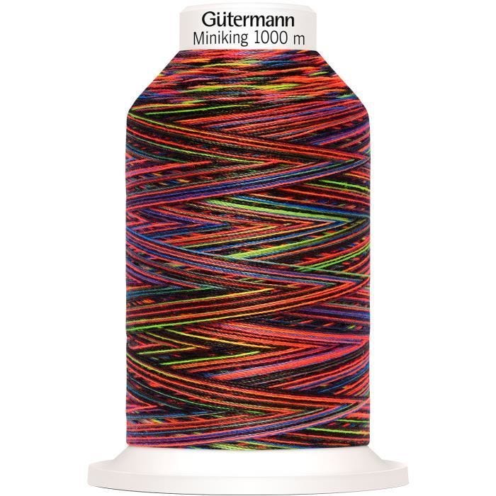 Fil à coudre Gütermann Miniking Multicolor, N° 120 Fil à coudre Gütermann Miniking Multicolor, N° 120, 1000 m 9842 Dark-Mix