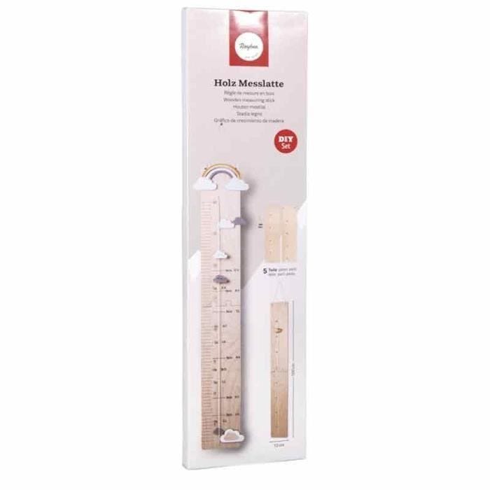 Kit pour toise en bois - RAHYER - 60-140 cm - Marron - Enfant