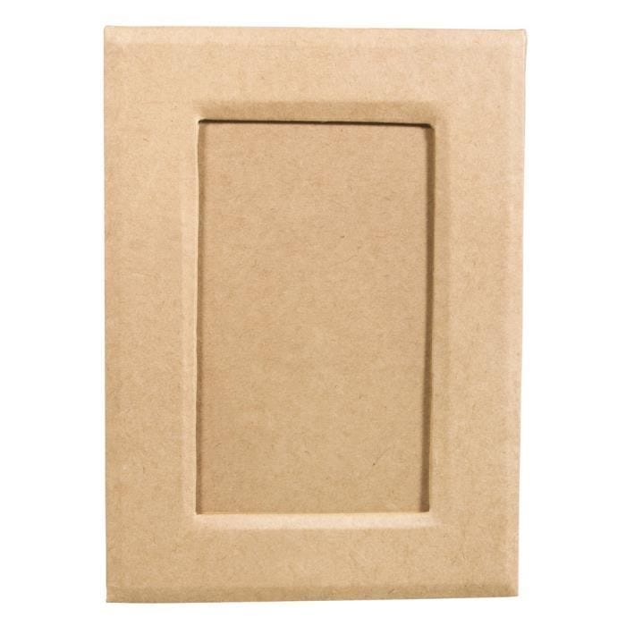 Cadre à photo pap.mâché,FSC Recycled100%, 14,5x20x0,7cm, avec support+suspension