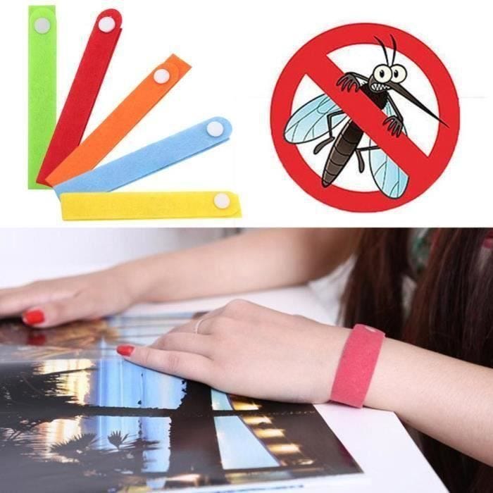 ZX00650-10X Bracelet anti-moustique Répulsif pour le sport en extérieur Camping