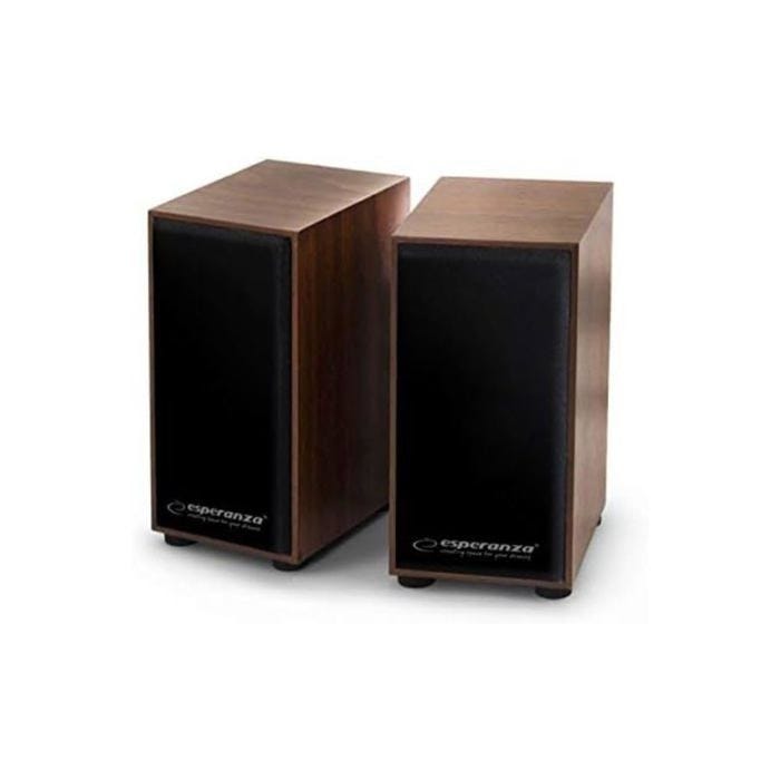 Haut-parleurs pour PC ESPERANZA EP122 FOLK - 6W - USB - Marron