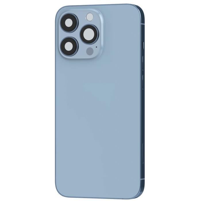 Châssis iPhone 13 Pro Max avec Vitre arrière de remplacement Bleu Clair