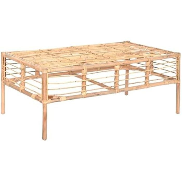 Table Basse - HOME ESPRIT - Multicolore - 110 x 60 x 45 cm - Rectangulaire - Meuble de salon