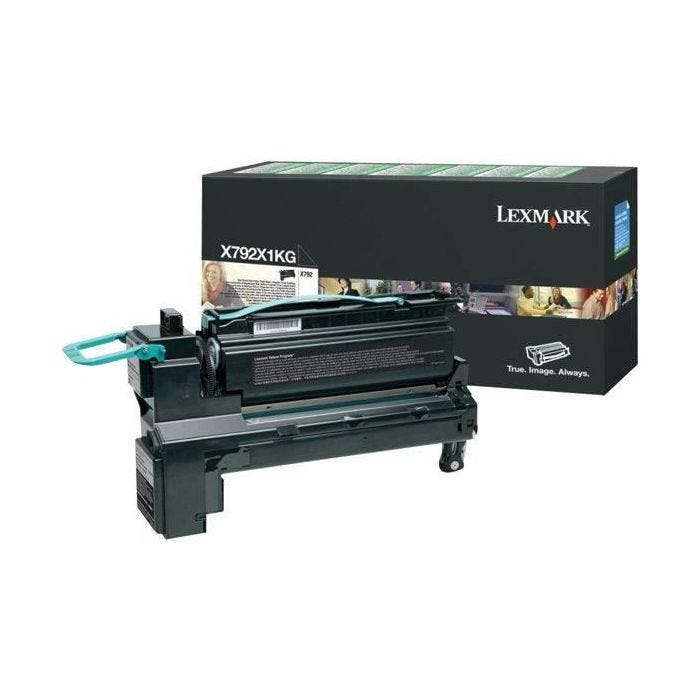 LEXMARK Cartouche toner X792X1KG - Compatible X792 - Noir - Très élevé 20 000 pages - Noir