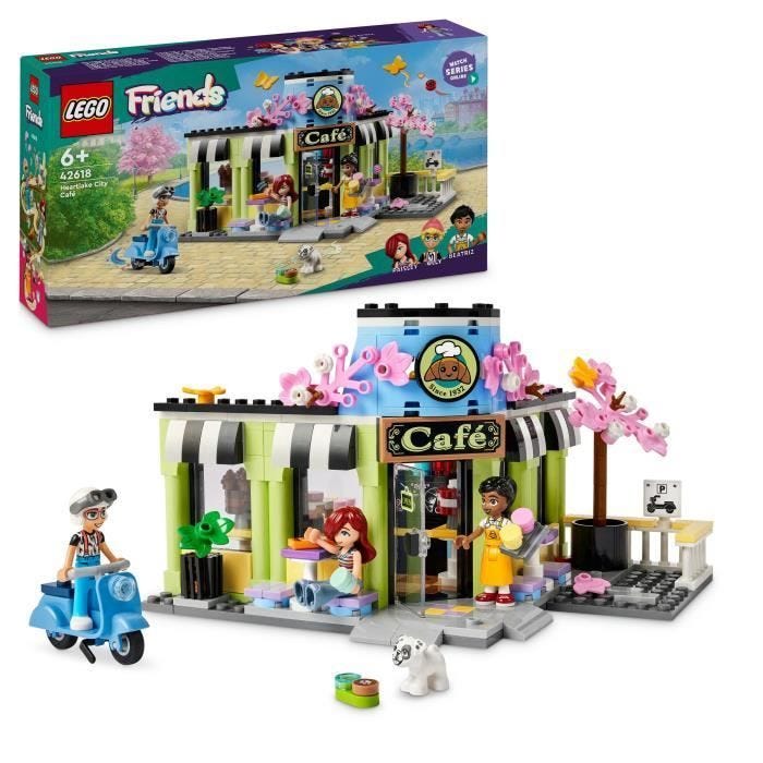 LEGO® Friends 42618 Le café de Heartlake City - Accessoires cuisine enfant, sociabilité