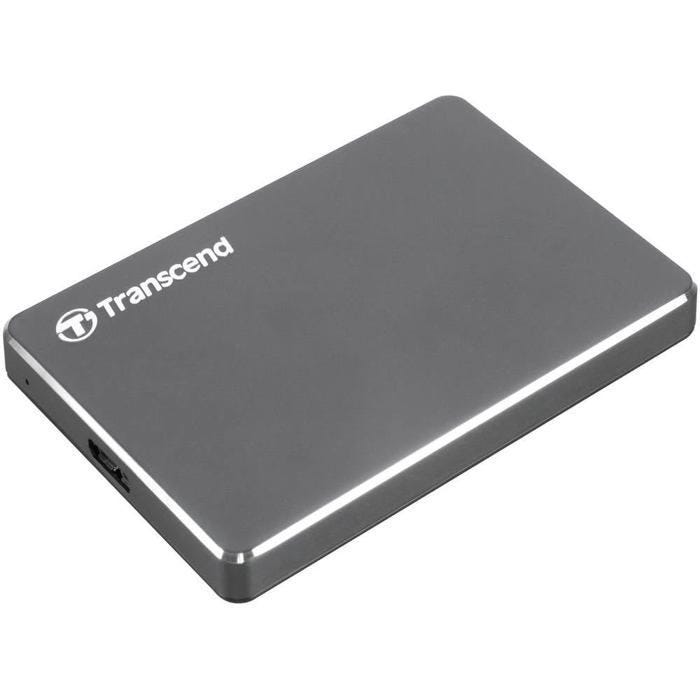Disque dur externe TRANSCEND StoreJet 2.5"C3N - USB 3.0 - Finition Aluminium - 2 To