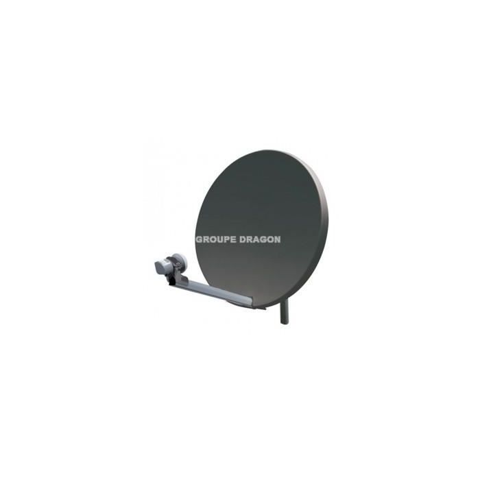 Parabole 60 - SEDEA - LNB - Réception terrestre et satellite - Couleur gris - Pièce d'origine