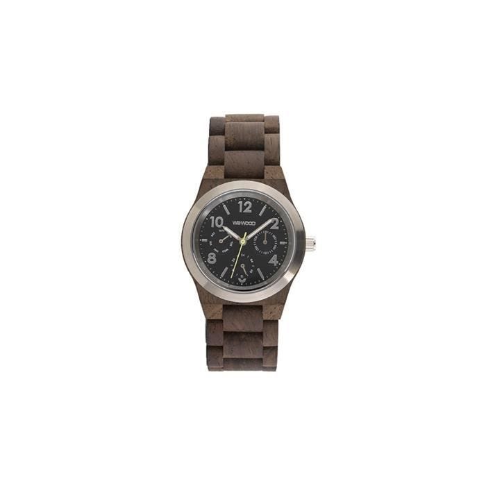 Montre - WEWOOD - Kyra choco rough - Bois recyclé - Analogique - Sportive