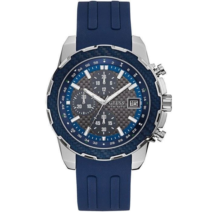 Montre Homme Guess Watches Bleu W1047G2 - Quartz - Alphanumérique - Adulte