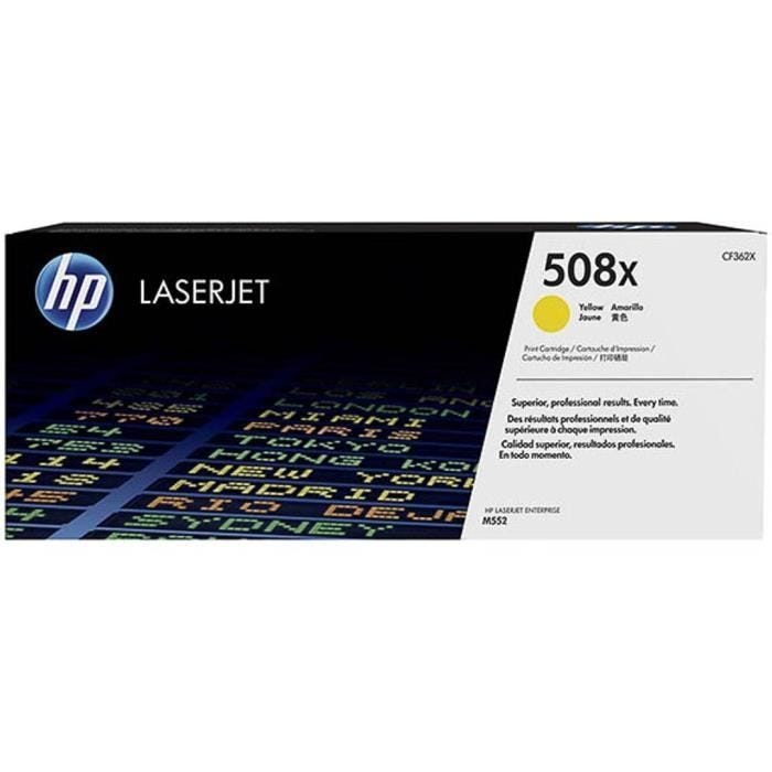 HP Cartouche toner 508X - Jaune - 9.500 pages