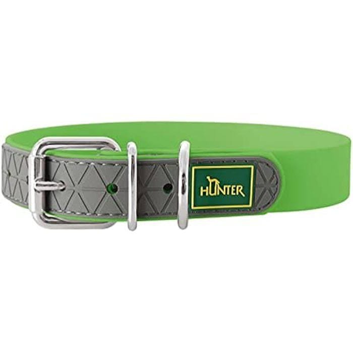 Collier pour Chien HUNTER - Convenience - Plastique Vert Pomme - Résistant à l'eau et aux taches