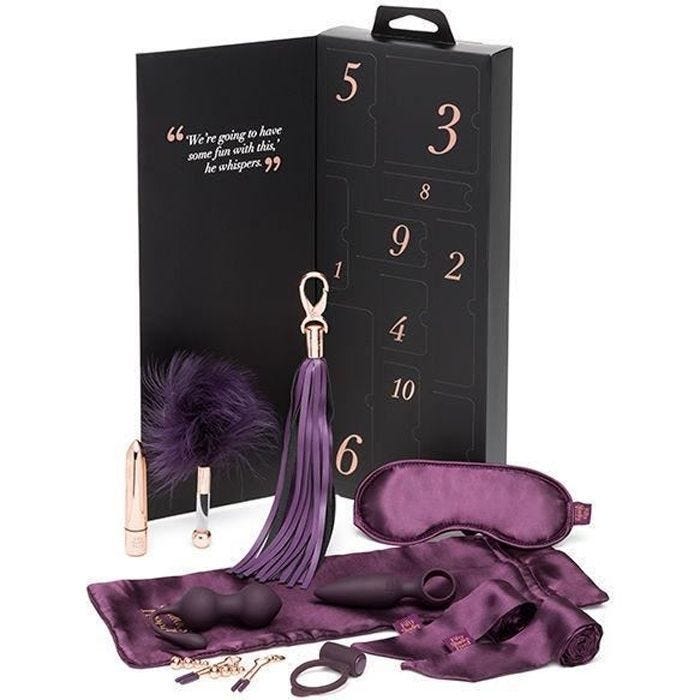 Kit de couple - Fifty Shades of Grey - Pleasure Overload - Noir - 10 jours de jeu - Adultes