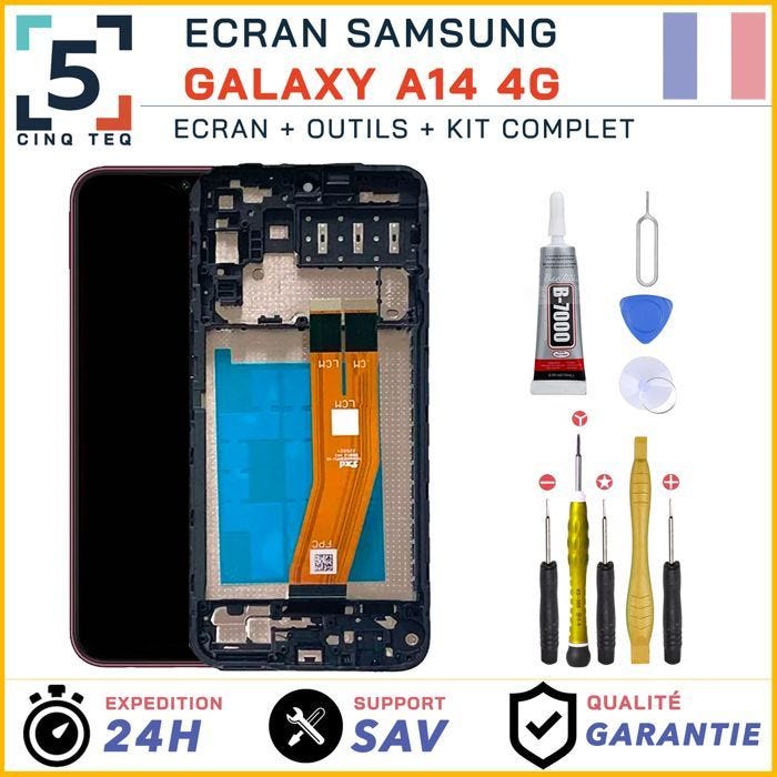Ecran Complet remplacement pour Samsung Galaxy A14 4G SM-A145F avec Kit