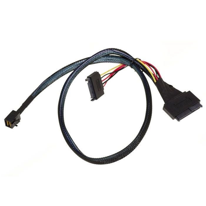 Cordon NVMe SAS MiniSAS SFF-86438 vers SFF-8639 Longueur 100cm