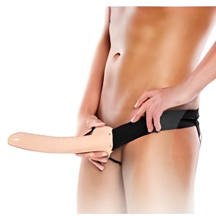 Gode Ceinture Creux Extra Long - PIPEDREAM - Fetish Fantasy - Noir - XXL