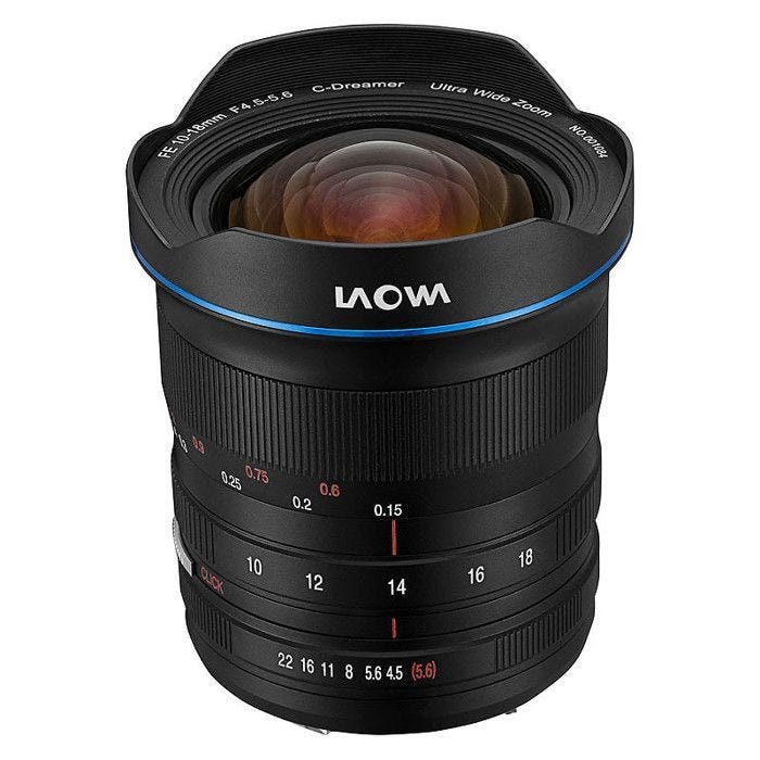 Zoom grand angle Laowa 10-18mm F4.5-5.6 FE