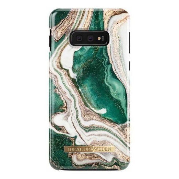Coque iDeal of Sweden Fashion pour Samsung Galaxy S10e - Golden Jade Marble Multicolore