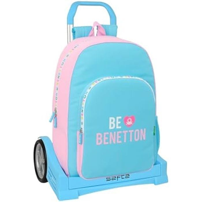 Sac à dos scolaire - SAFTA - Benetton Unique - Chariot inclus - Confortable - Mixte