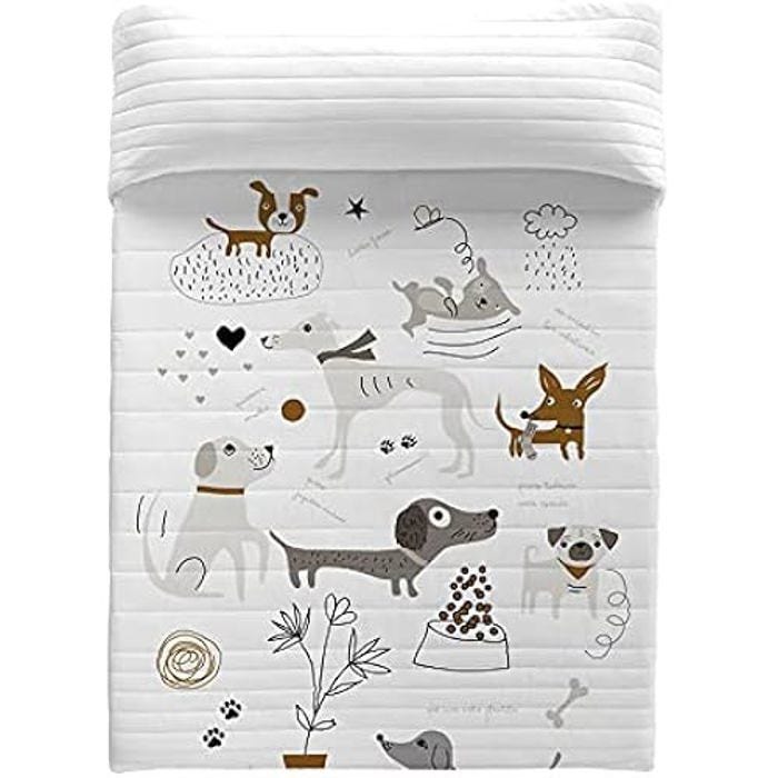 Couvre-lit boutis chiens 1 lit 150 - HACIENDO EL INDIO - Panzup