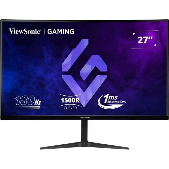 Ecran PC Gamer Incurvé - VIEWSONIC - 27" - VX2718-2KPC-MHD - QHD - Dalle VA - 1 ms - 180Hz - 2 x HDMI / DisplayPort -