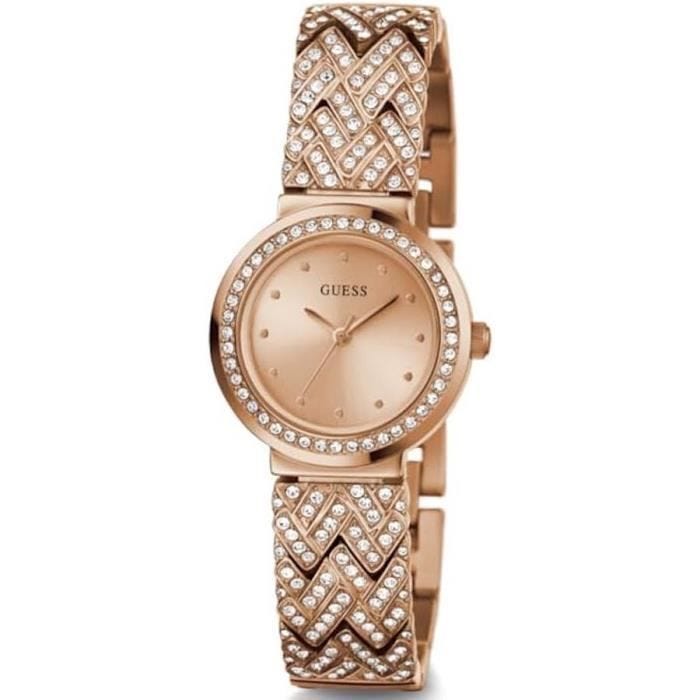 Montre - Guess - Treasure GW0476L3 - Quartz - Acier inoxydable - 28 mm - Or rose