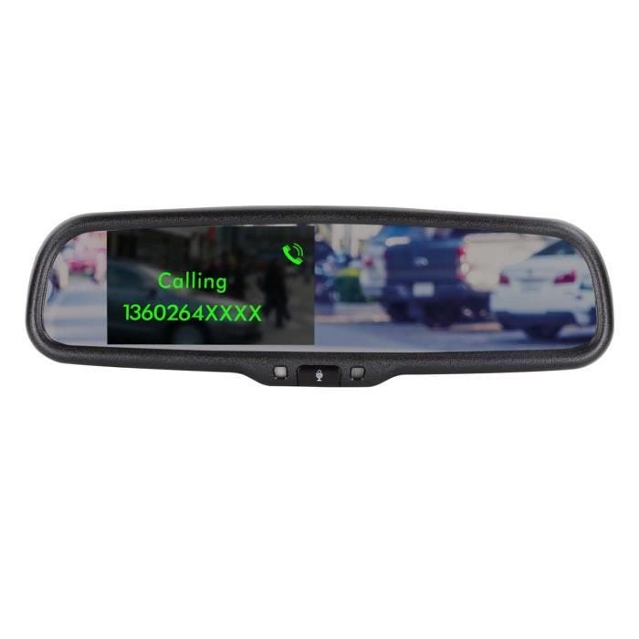 Moniteur miroir 4.3\pouces 2x entrée vidéo Bluetooth HFK