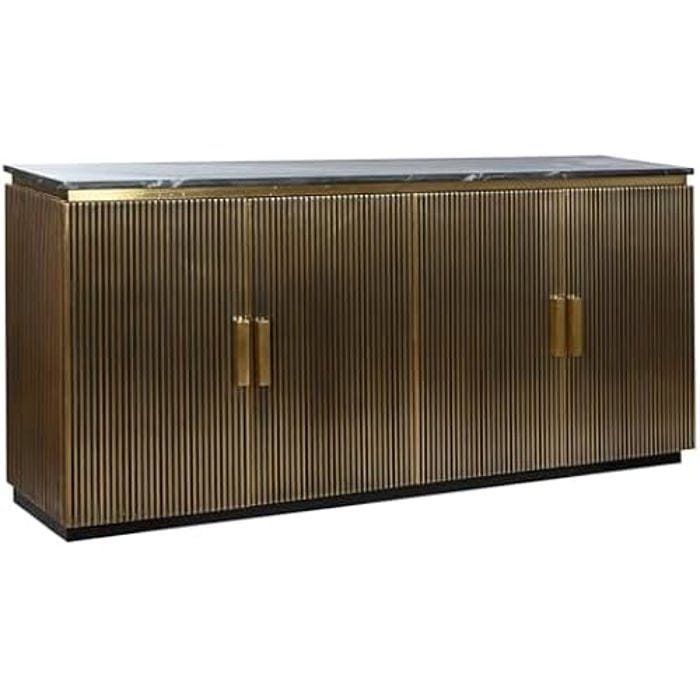 Buffet - HOME ESPRIT - Marbre - 180 x 40 x 85 cm - Multicolore - Meuble de séjour