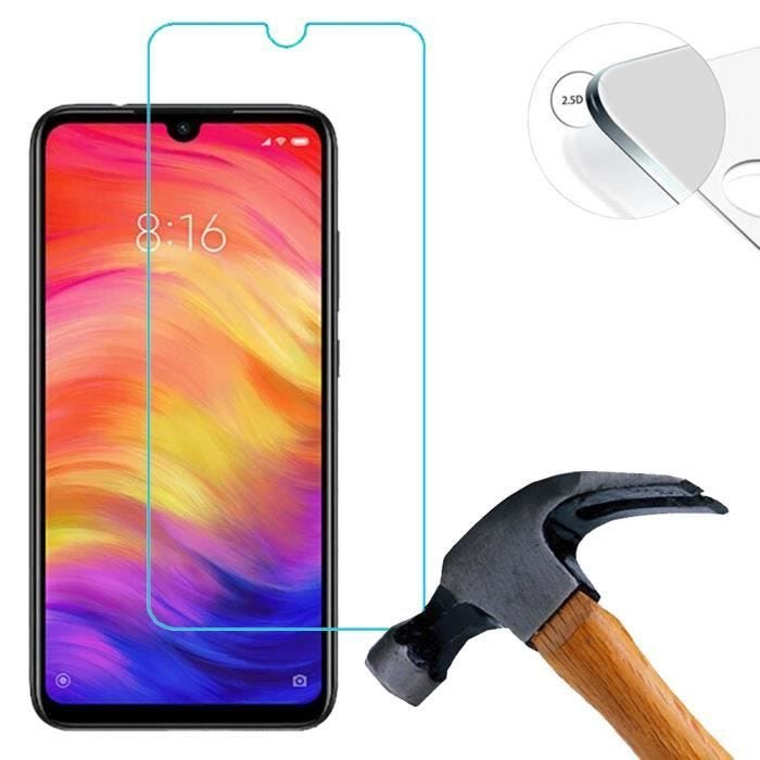 Lusee 2 x Film de Protection écran en Verre Trempé pour Xiaomi Redmi 8 6.22 Pouce Transparent 9H 2.5D