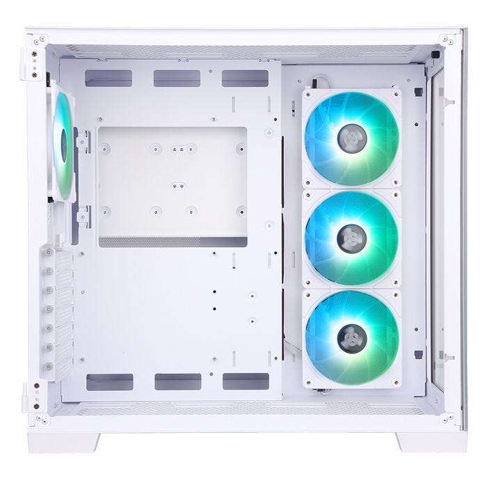 Boîtier PC Moyen Tour ATX avec panneau vitré ITek Dark Cave RGB - blanc - TU