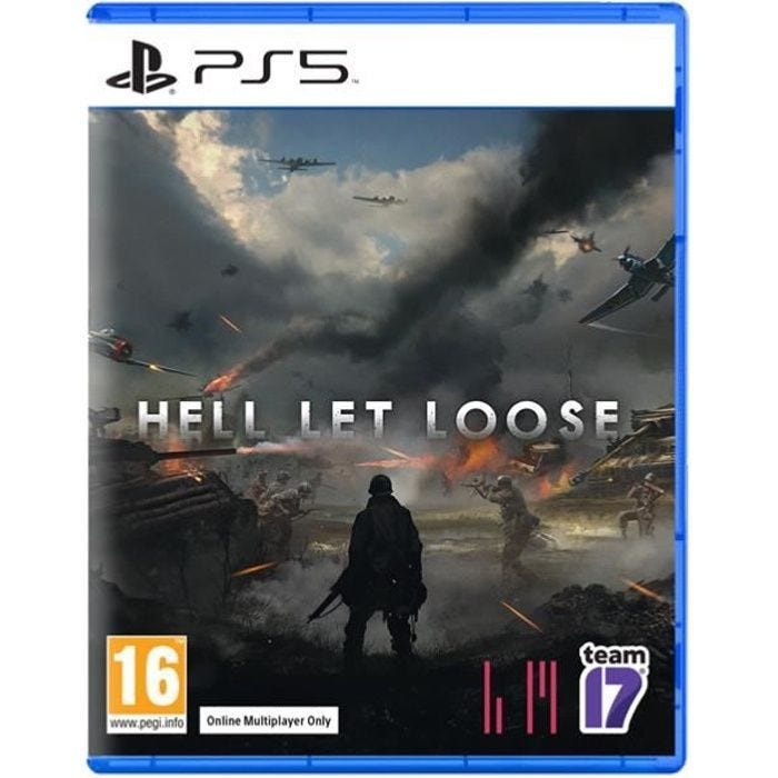 Jeu de tir FPS - Hell Let Loose - PS5 - En boîte - Deuxième Guerre mondiale - 100 joueurs