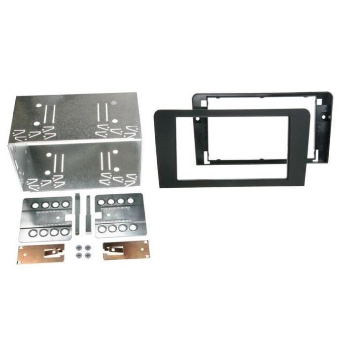 Kit Facade Autoradio - ADNAUTO - Audi A3 8P - Rubber touch - Double-Din - Radio/CD/MP3