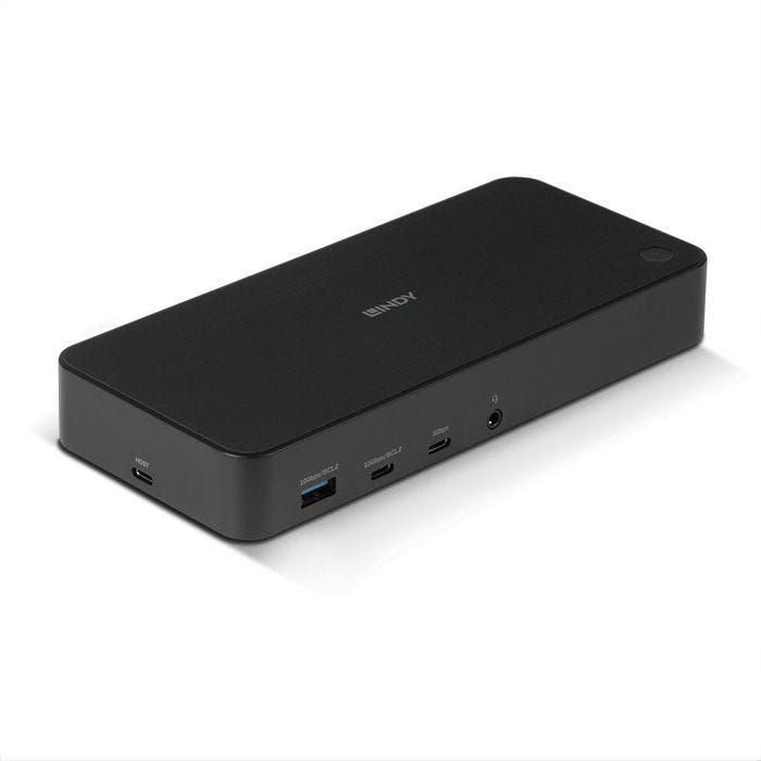 LINDY 43366 STATION D'ACCUEIL HYBRIDE USB TYPE-C ET A - 3X4K (DP, HDMI