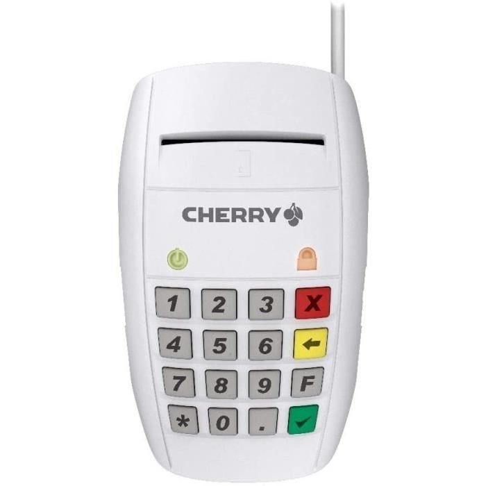 Cherry ST-2100 Contact Smart Card Terminal Blanc USB Chiplecteur de Carte mémoire - ST-2100UG