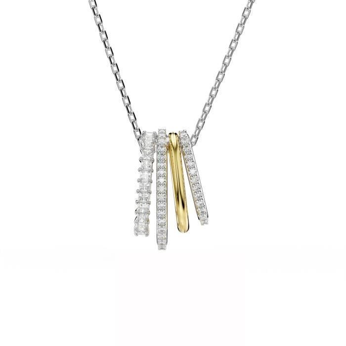 Collier - SWAROVSKI - Hyperbola - Blanc - 38 à 45 cm - Pendentif en Oxyde de zirconium