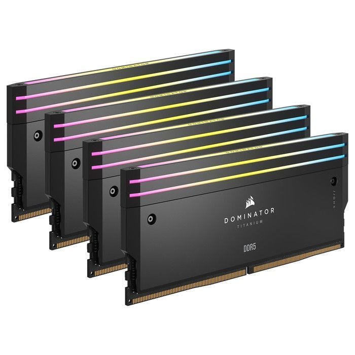 RAM DDR5 - Corsair - Dominator Titanium - 96 Go - 6000 MHz - CL30 - RGB
