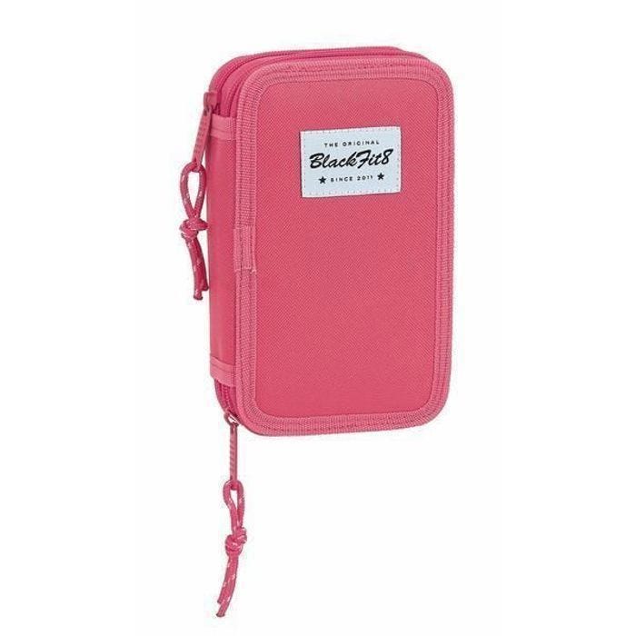 Pochette crayons - BlackFit8 - Double BlackFit8 - Rose - 28 pcs - Polyester
