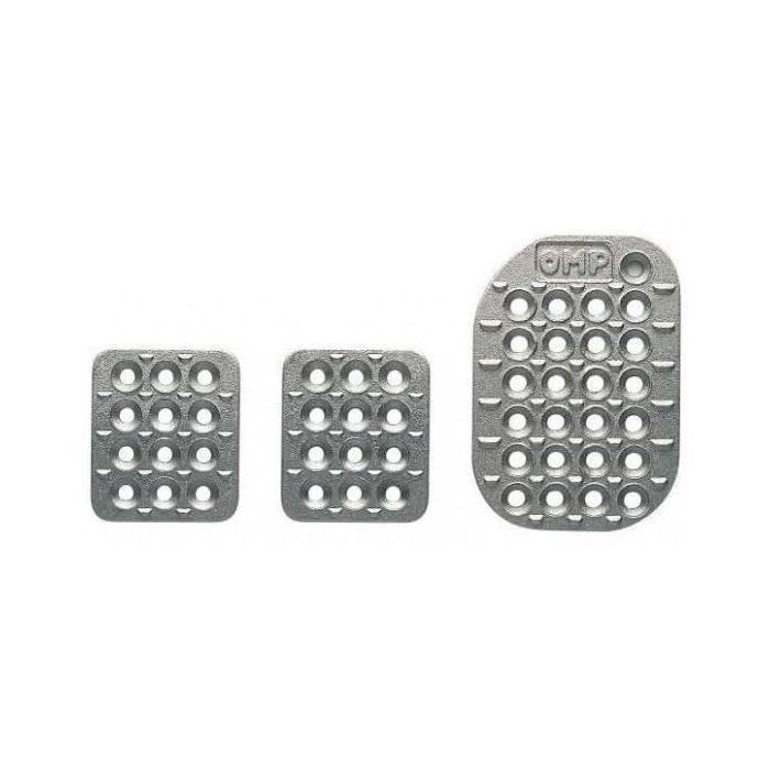Kit 3 pédales alu Classic - OMP - Standard - Frein 60x70mm - Accélérateur 85x123mm