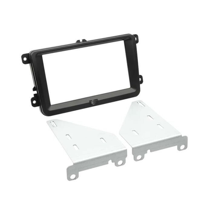 Adaptateur de façade 2-DIN Seat / Skoda / VW noir