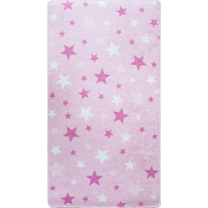 Tapis Enfant Etoile , Rose Dimensions - 120x160