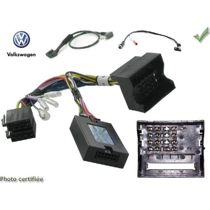 Interface Cde au Volant - ADNAuto - ADN-CAV - Volkswagen - Compatible avec autoradio Alpine - Noir