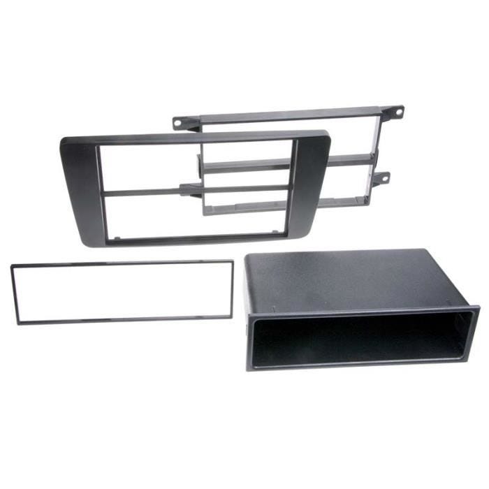 Adaptateur de façade 2-DIN - ACV - Skoda Octavia II - Vide poche - Noir - 2004-2013