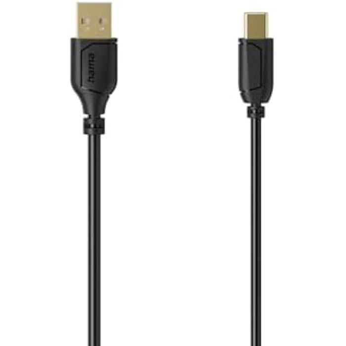 Câble USB - HAMA - Flexi-Slim - USB 2.0 - 480 Mbit/s - 0,75 m