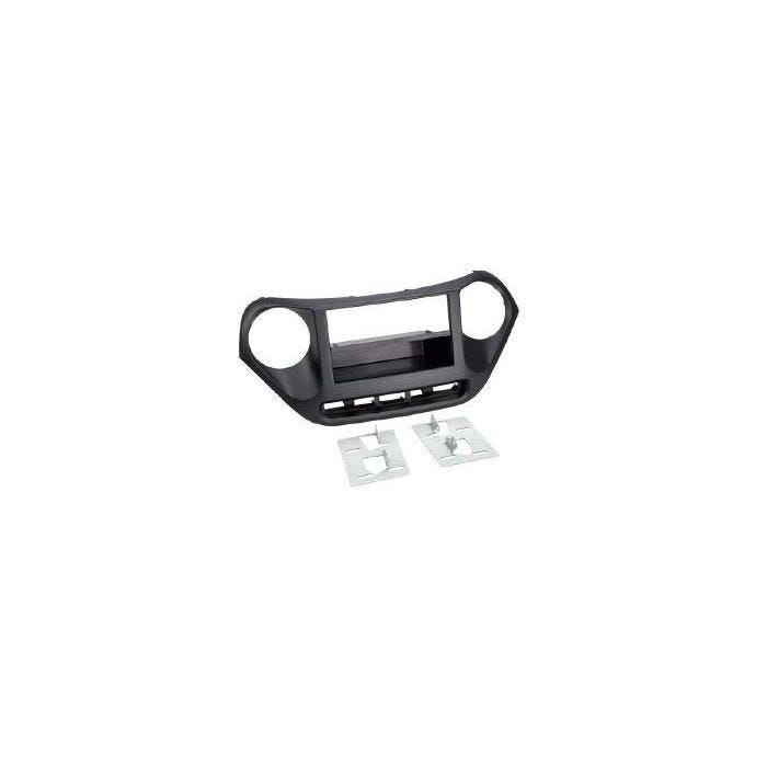 Facade autoradio 1DIN HYUNDAI I10 ap13 noir - avec vide poche - FACADE AUTORADIO HYUNDAI I10 11/2013> NOIR -