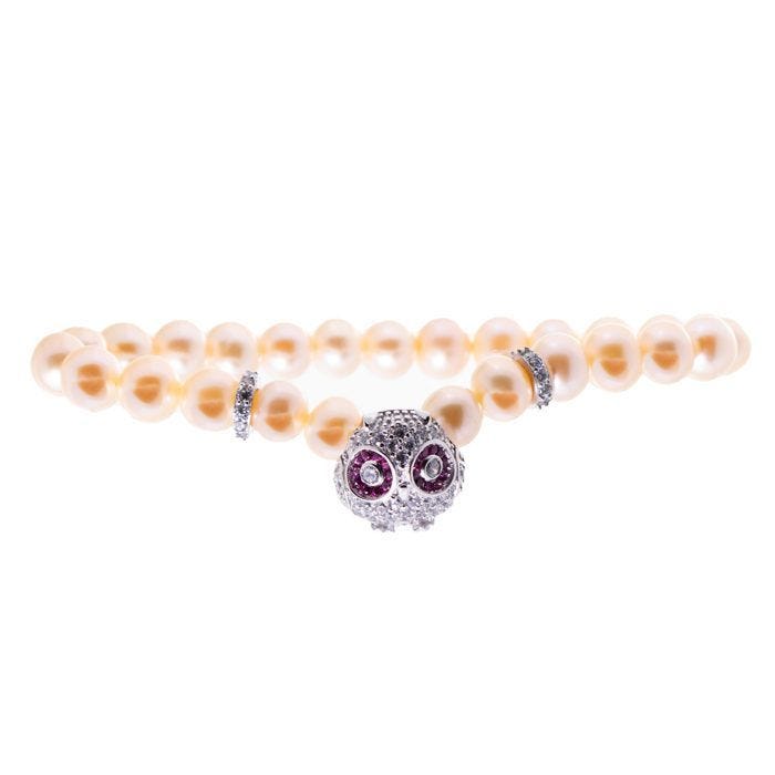 Bracelet - Lancaster - JLA-BR-OWL1PE - Argent Sterling - Orange - 16MM