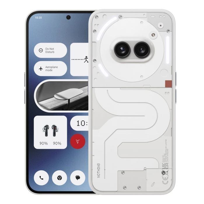 Smartphone Nothing PHONE (2a) Blanc 8Go + 128Go