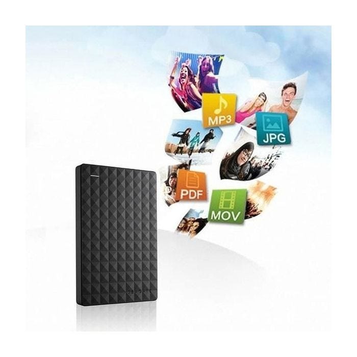 Disque Dur Externe - Seagate - Expansion - 2 To - USB 3.0 - Portable Noir