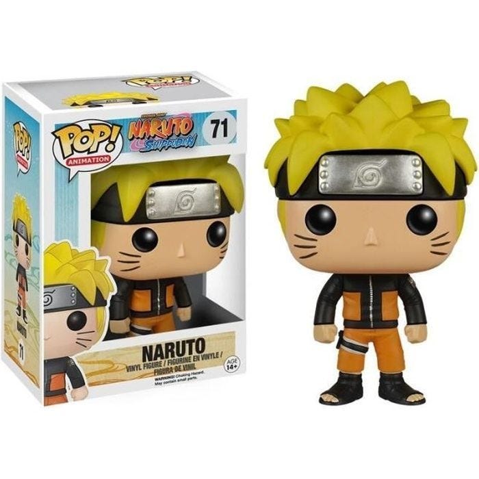 Figurine POP Animation Naruto - FUNKO - Pop! Vinyl - Orange - Pour Enfant à partir de 3 ans