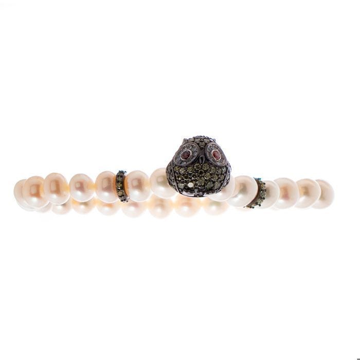 Bracelet - Lancaster - JLA-BR-OWL3WH - Plaqué or - Cristaux Swarovski - Doré rose