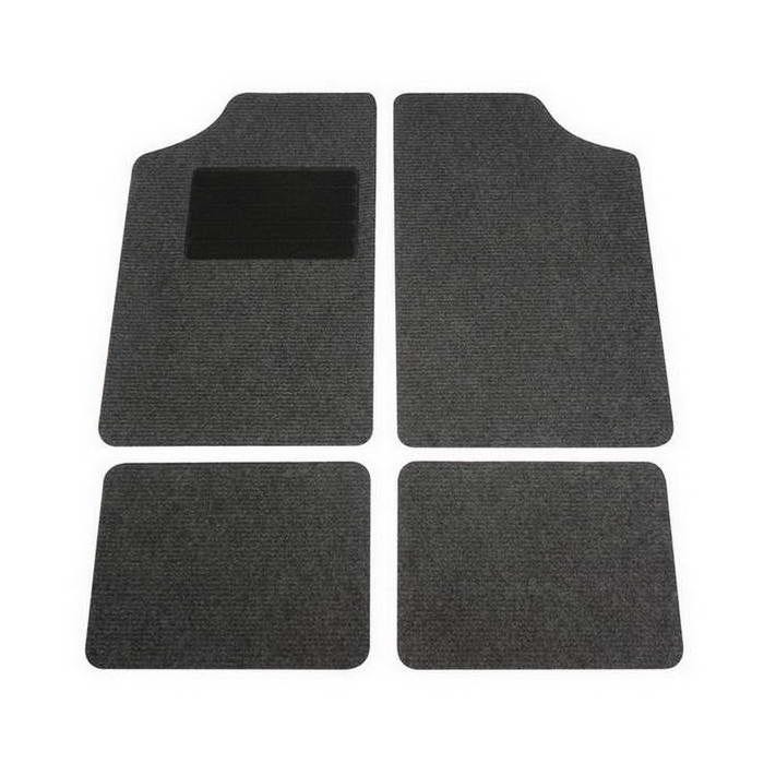Tapis de sol - Uni - Anthracite - Polyester - 73 x 41,9 cm - Antidérapant